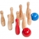 Holzspiel Bowling