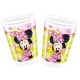 8 Plastik Becher Minnie Mouse